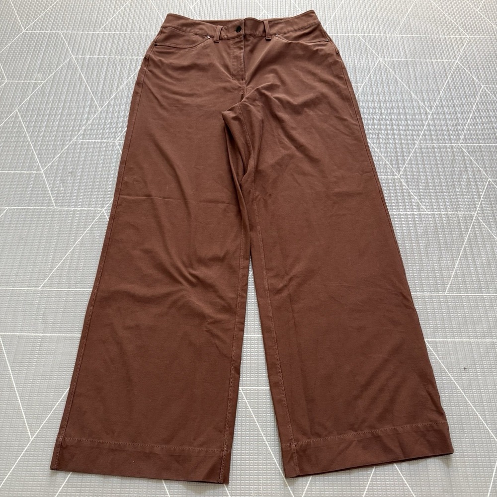 Lululemon City Sleek 5 Pocket Wide-Leg High-Rise Pant *Light Utilitech 30 Brown